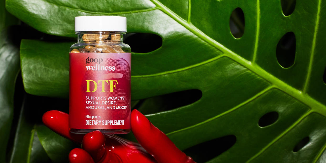 Goop's latest supplement, DTF. But does it work? (Photo: Samantha Napolitano/Goop)