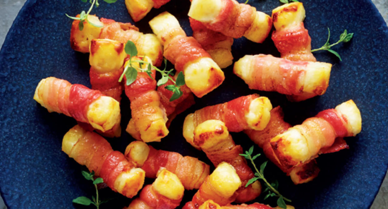 You can feast upon halloumi wrapped in bacon this festive season thanks to Aldi [Photo: Getty]