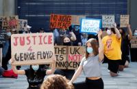 Protest against the death of George Floyd, in Hemel Hempstead