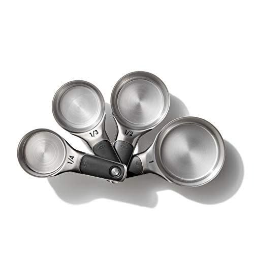 4) OXO Good Grips 8-Piece Stainless Steel Measuring Cups Set