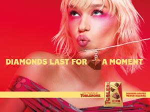Inspired by luxury brands, the global “Never Square” campaign looks at conventions and standards with a cheeky, authentic point of view, positioning Toblerone as a premium chocolate offering.