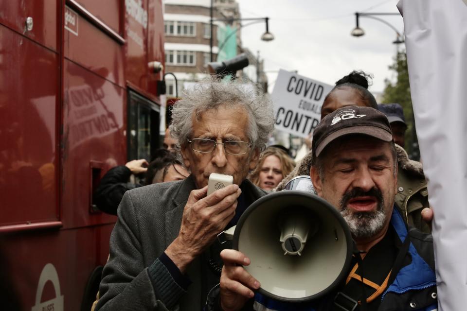 StandUpX protest against Covid-19 measures in London