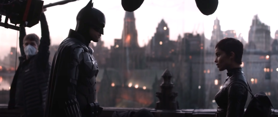 Kravitz and Pattinson behind-the-scenes of "The Batman"