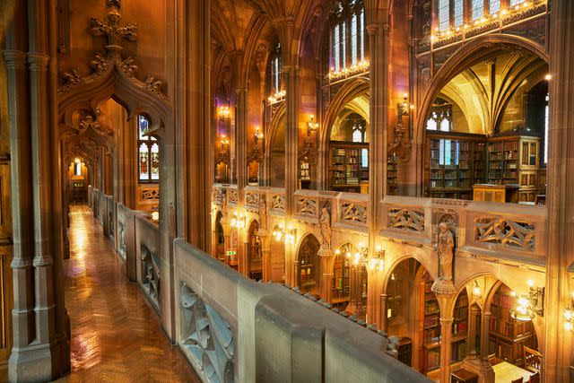 <p>Emli Bendixen</p> The reading room at the John Rylands Research Institute & Library.