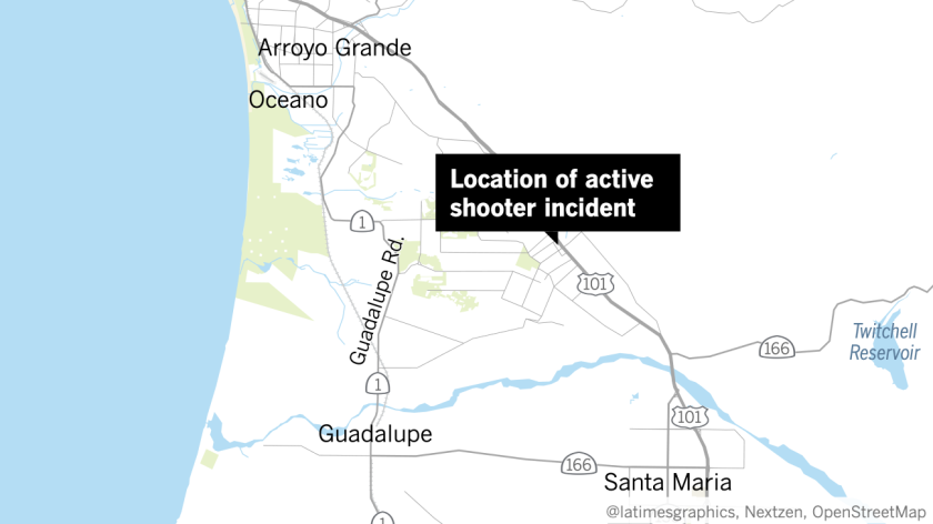 Location of active shooter incident