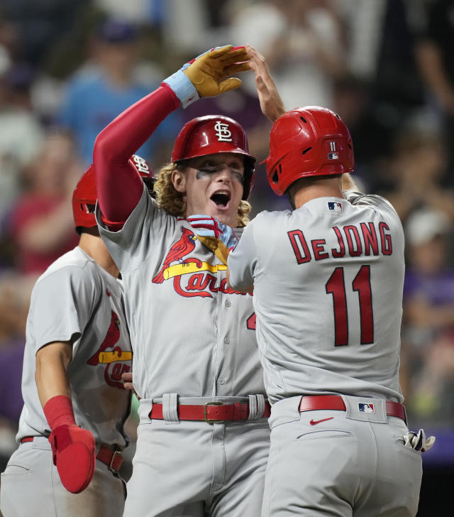 Harrison Bader scores winning run in debut as Cardinals top Rockies