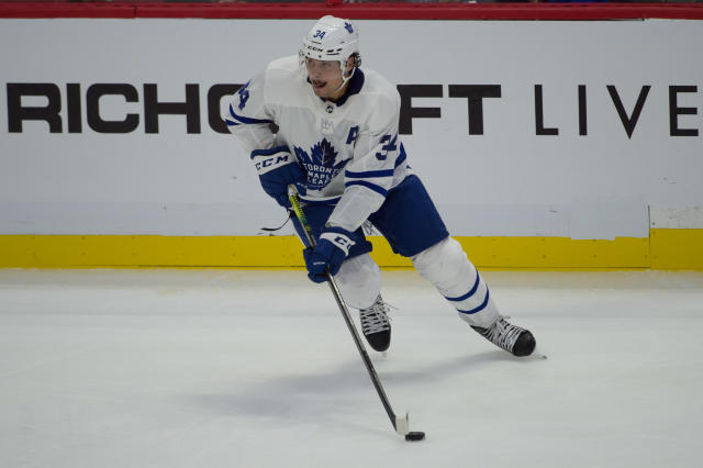 Auston Matthews Toronto Maple Leafs Player Breakout Puck