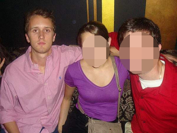 Douglass Mackey, left, in a photo from his former Couchsurfing account.