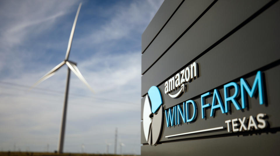 Amazon wind farm in Texas