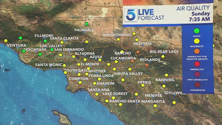 South Coast AQMD issues smoke advisory for Los Angeles area due to Northern California wildfires 