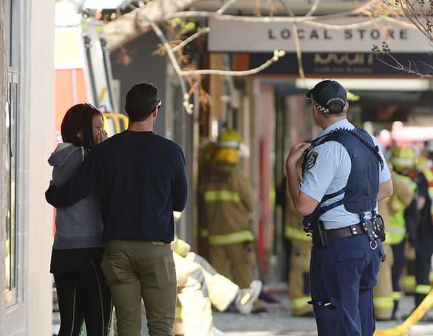 Bianka O'Brien, baby Jude, and another man are feared dead after a massive fire tore through a Sydney store underneath their apartments. Photo: AAP