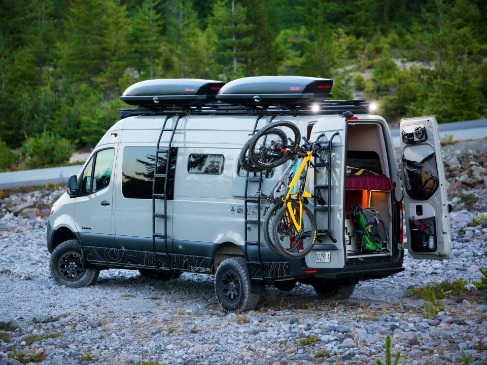 Elevate camper van from Outside Van