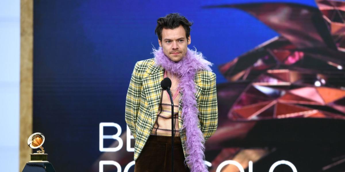 Here's What Harry Styles Said During His Bleeped Grammys