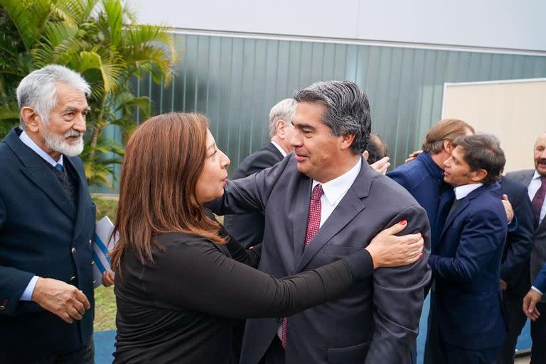 Rodríguez Saá, Carreras, Capitanich y Kicillof, durante la reunión de gobernadores en Chaco