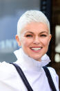 <p>Talk about a movie makeover! <em>Inhumans</em> actress Serinda Swan chopped off her long, brunette locks and is now sporting a platinum pixie cut. (Photo by Ray Tamarra/GC Images) </p>