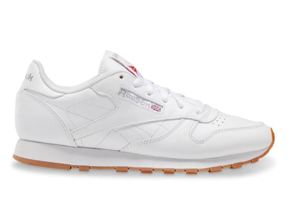 reebok, classic leather, white sneakers