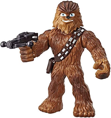 Star Wars Galactic Heroes Mega Mighties Chewbacca 10-Inch Action Figure with Bowcaster Accessor…