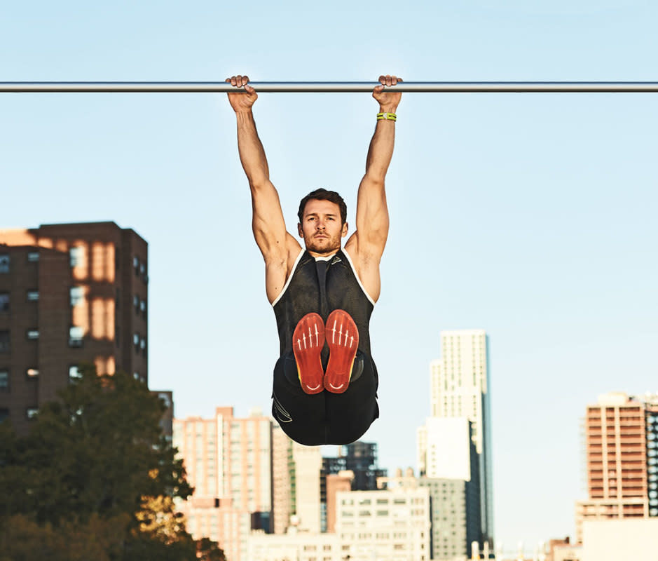 How to do it<ol><li>While hanging from a bar, pull your toes toward the bar.</li><li>Keeping control with your obliques and toes together, rotate your legs side to side.</li><li>If this is too challenging at first, you can do a hanging leg lift.</li></ol>
