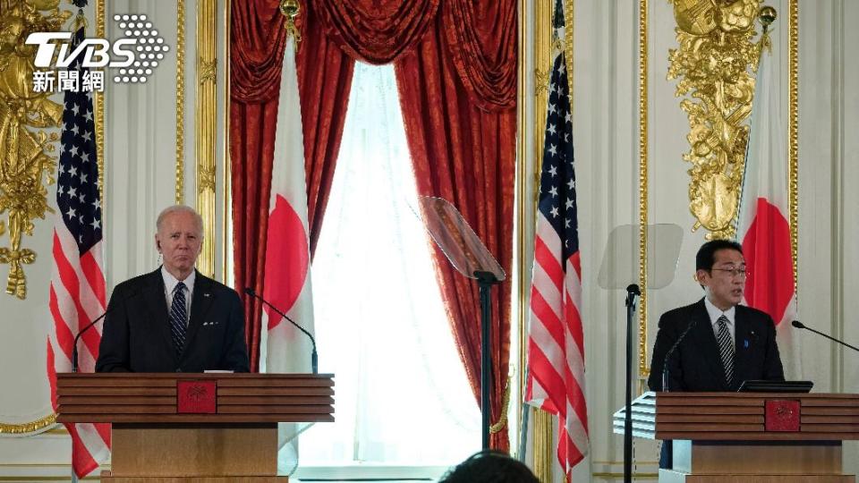 美國總統拜登（圖左）表示中國無權用武力奪取台灣。（圖／達志影像美聯社）