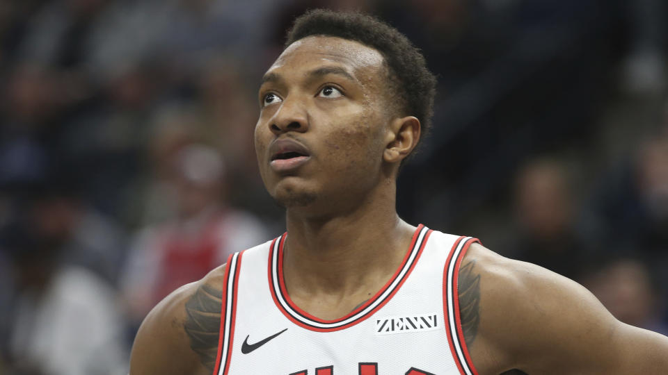 Bulls rookie Wendell Carter Jr. will be sidelined for at least eight weeks with a thumb injury. (AP Photo)