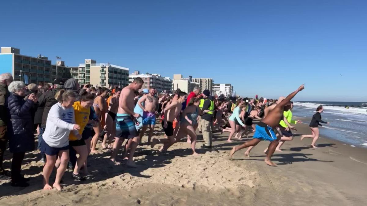 Over 4,000 participate in the Lewes Polar Bear Plunge in Rehoboth Beach