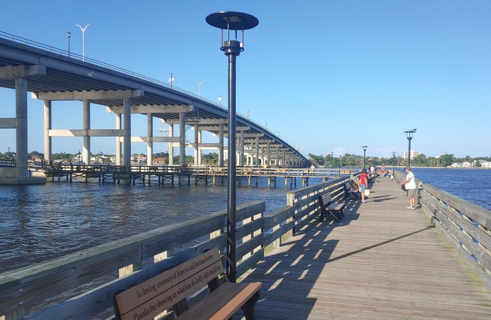 The Granada fishing pier wraps around the big bridge and checks in at 1,500 feet.