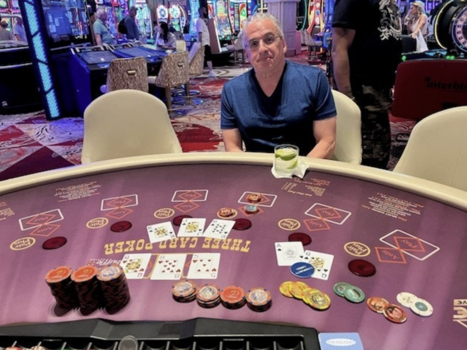 Joseph Nardello, a man who won $$1,904,062 after making a $5 side bet at the Venetian Resort Las Vegas on May 10, 2024.