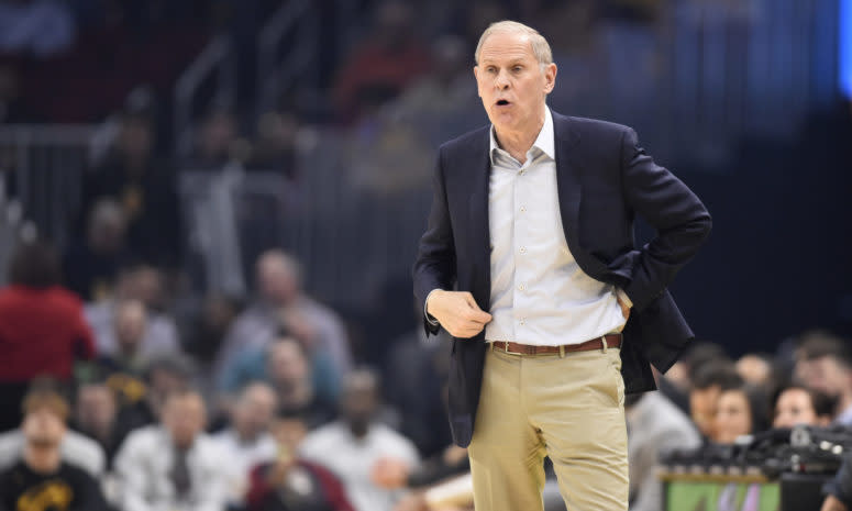 Cleveland Cavaliers head coach John Beilein on the floor.