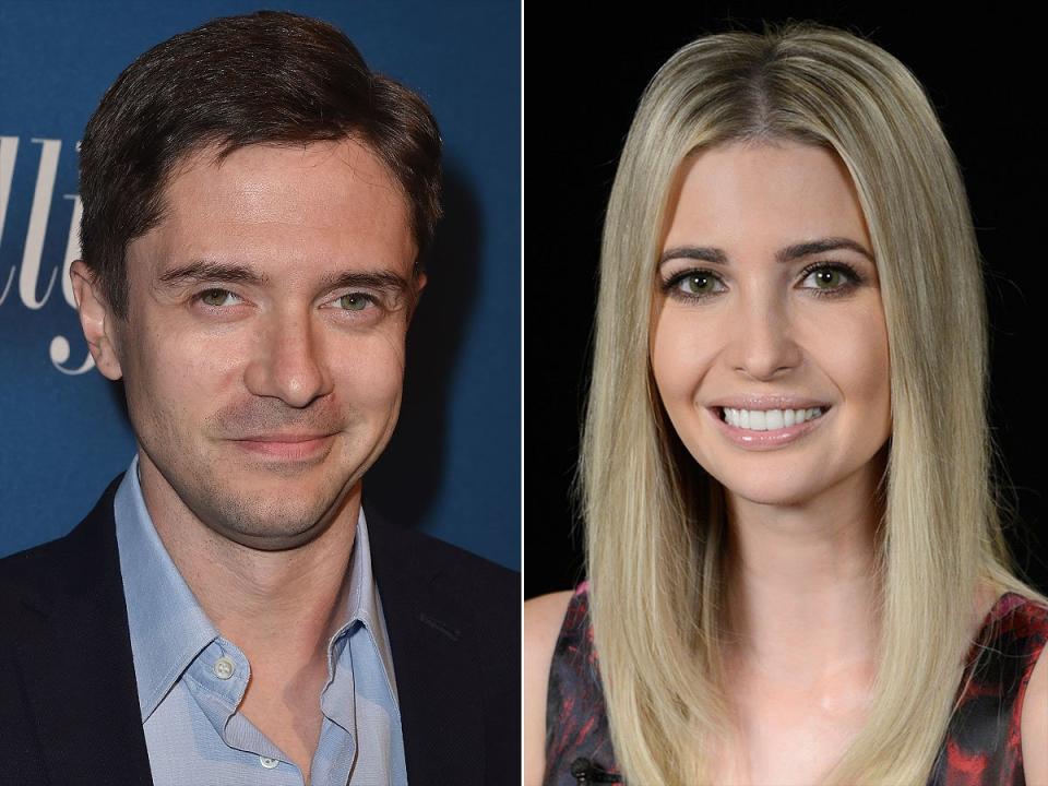 <i>BlacKkKlansman</i> actor Topher Grace relived memories of his early 2000s relationship with President <a href="https://people.com/tag/donald-trump/" rel="nofollow noopener" target="_blank" data-ylk="slk:Donald Trump';elm:context_link;itc:0;sec:content-canvas" class="link ">Donald Trump'</a>s oldest daughter when a reporter for the Daily Beast asked him if it was true. "Uh… I did. Certainly, <a href="https://www.thedailybeast.com/topher-grace-on-dating-ivanka-trump-before-jared-it-wasnt-a-political-statement" rel="nofollow noopener" target="_blank" data-ylk="slk:it wasn’t a political statement;elm:context_link;itc:0;sec:content-canvas" class="link ">it wasn’t a political statement</a>," Grace said. "This was a decade ago. I met her here in New York and we went on a couple of dates. I wouldn’t say that we ‘dated,’ but… I didn’t do it for political reasons."