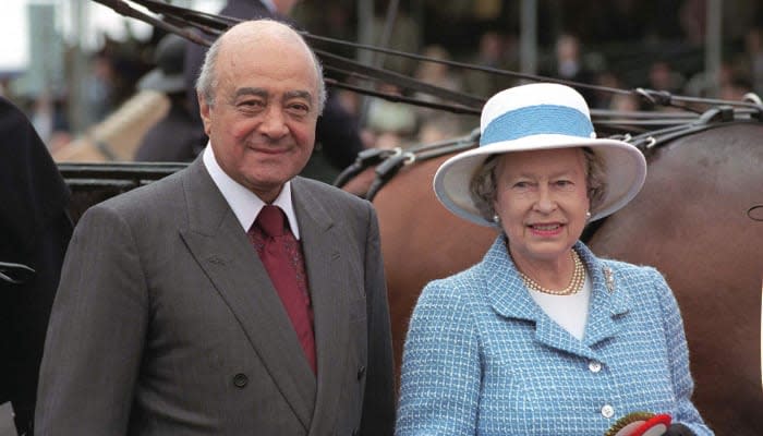 Mohamed Al-Fayed e Isabel II