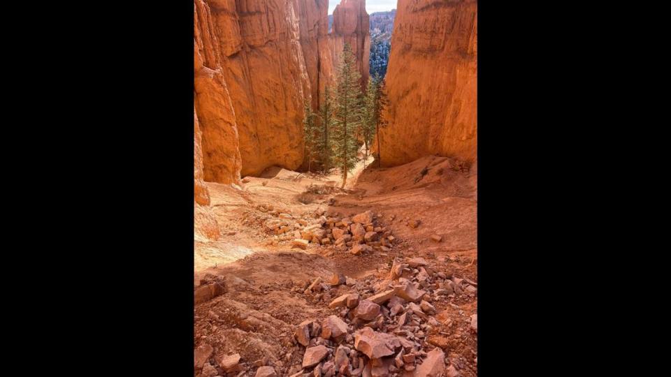 Thousands of pounds of rock plummeted from a canyon wall in Utah’s Bryce Canyon National Park — a site internationally known for its haunting “hoodoos” formations.