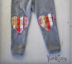 <div class="caption-credit"> Photo by: Yarn and Cloth Clothier</div><b>Mad For Plaid (Hearts)</b> <br> I just love babies and little kids in leggings. Our son wears them all the time. Aren't these plaid heart ones so cute for a little girl? <br> <i><a href="http://www.disneybaby.com/blog/wear-your-heart-on-your-sleeve-20-adorable-handmade-heart-accessories/#slide11" rel="nofollow noopener" target="_blank" data-ylk="slk:Get it here;elm:context_link;itc:0;sec:content-canvas" class="link ">Get it here</a></i> <br>