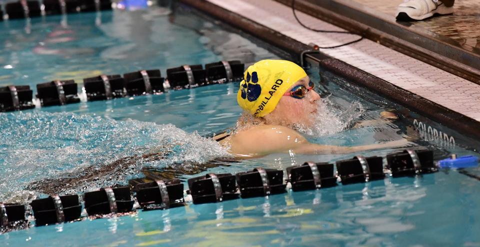 St. Ursula's Addie Robillard has twice been named an All-American in the 200-yard individual medley. She is also the defending state champion in the event.