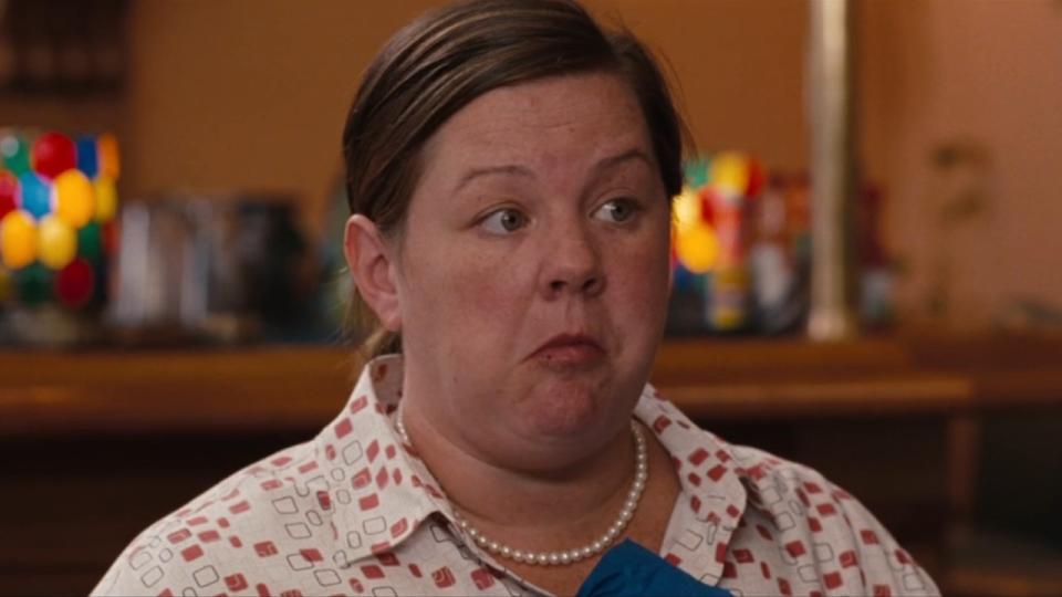 Melissa McCarthy in Bridesmaids.