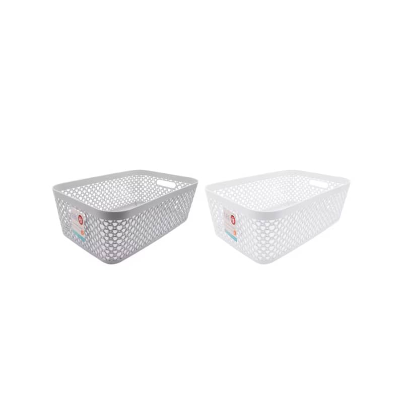 Large Plastic Woven Storage Baskets