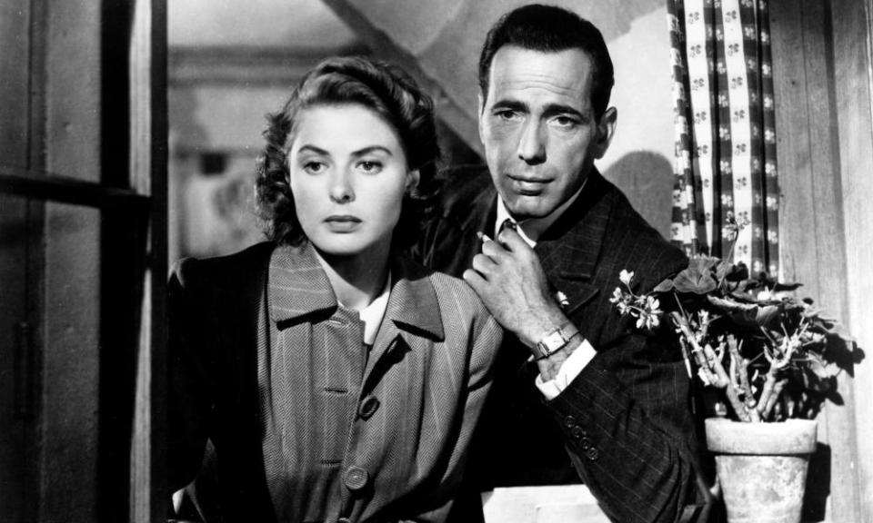 Ingrid Bergman and Humphrey Bogart in Casablanca