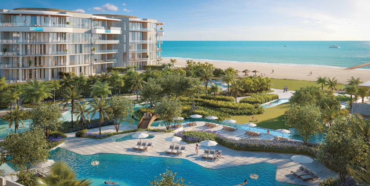 The 17.3 acre Residences at The St. Regis Longboat Key Resort is scheduled for completion in 2024. The Unicorp development consists of a hotel and three condominium buildings.