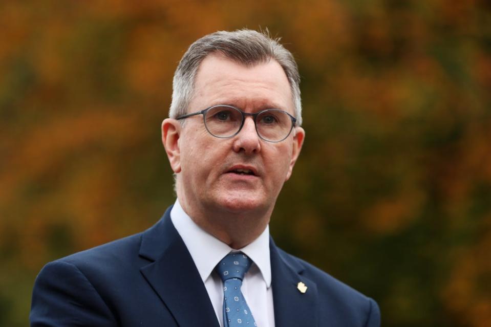 DUP leader Sir Jeffrey Donaldson (Brian Lawless/PA) (PA Wire)