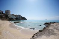 General view of the cala Major beach during the coronavirus disease (COVID-19) outbreak in Palma de Mallorca