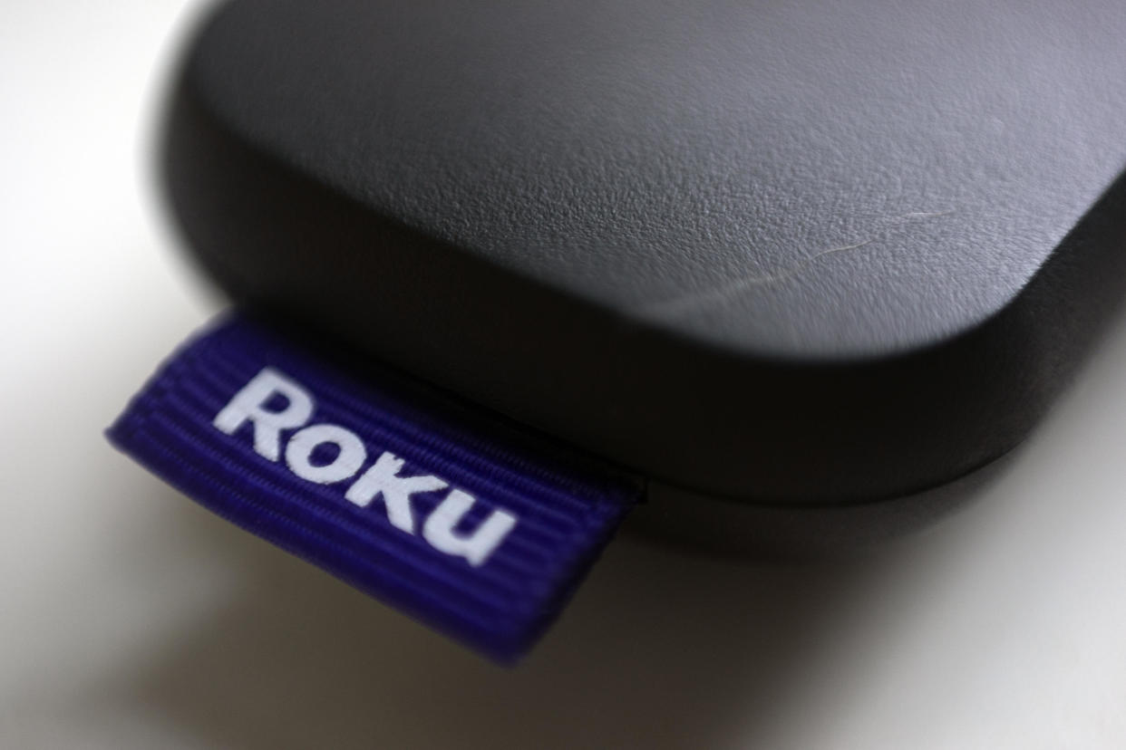 FILE - This Aug. 13, 2020 file photo shows a logo for Roku on a remote control in Portland, Ore. (AP Photo/Jenny Kane) / Credit: Jenny Kane / AP