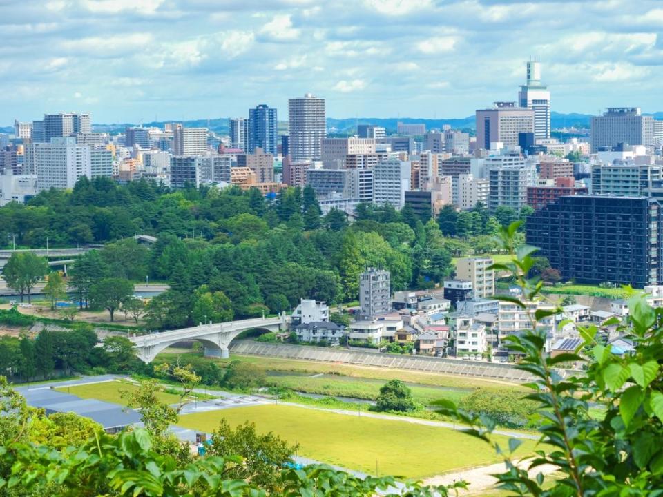 skyline of Sendai