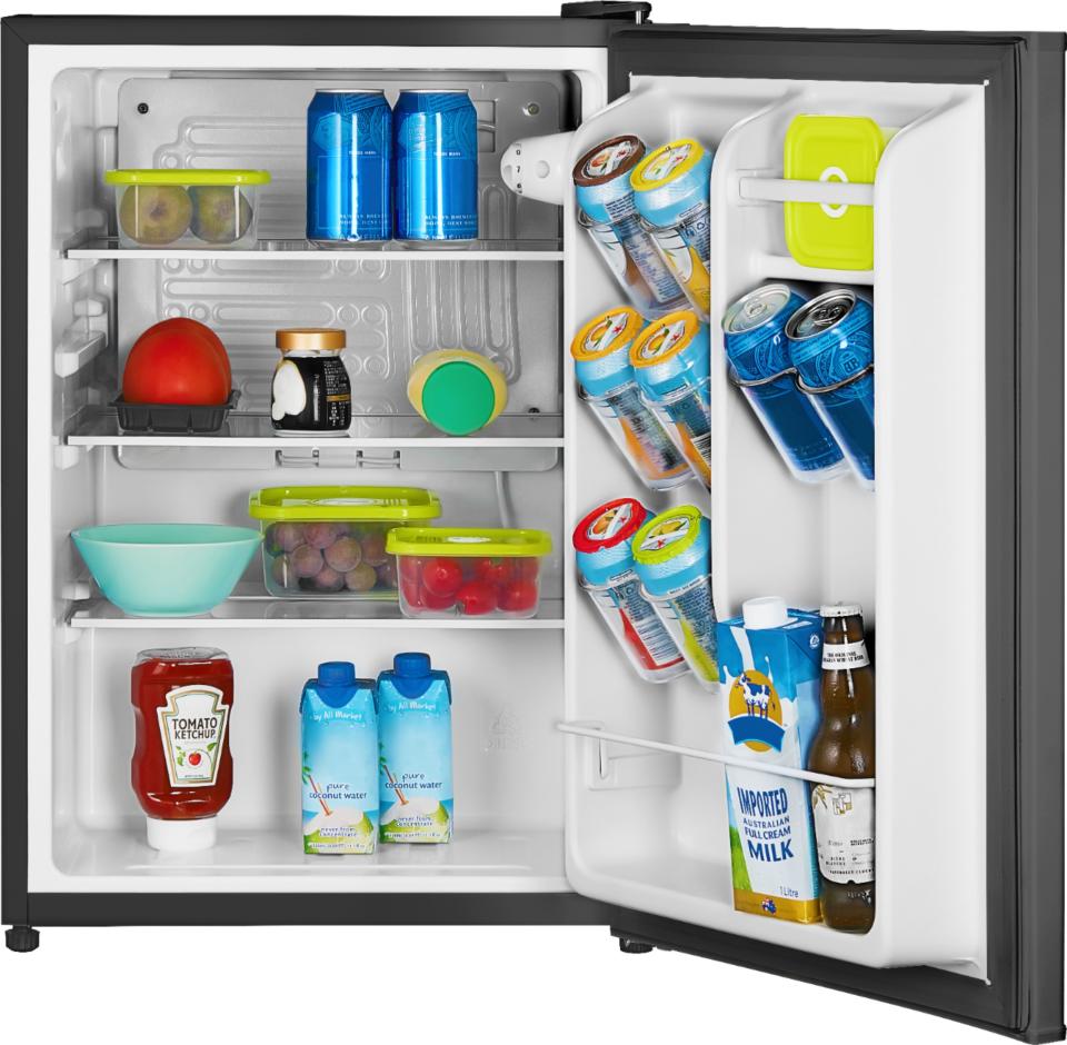 1) Insignia™ 2.6 Cu. Ft. Mini Fridge