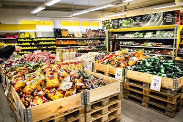 The interior of a Netto store