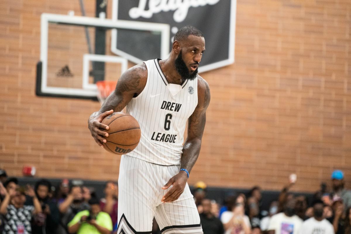 Bleacher Report - LeBron is running it back with the Drew League