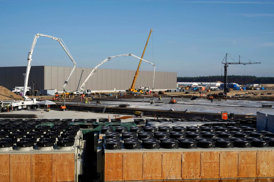 Tesla-Baustelle in Grünheide.