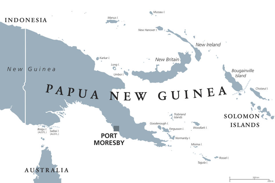 巴布亞紐幾內亞（Papua New Guinea）（圖）敵對部落之間正在進行槍戰，境內高地驚見64具遺體。（示意圖／Getty Images）