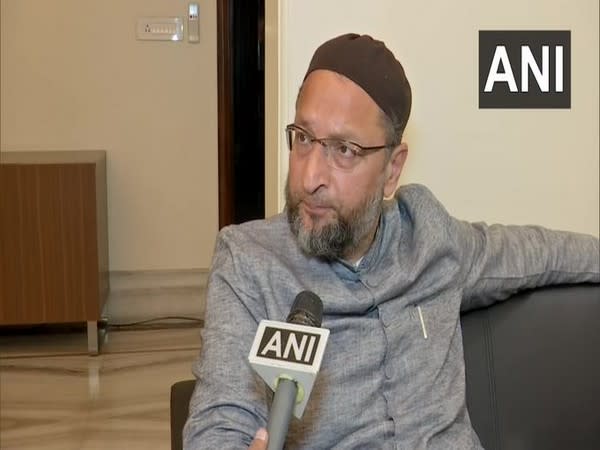 Asaduddin Owaisi AIMIM Chief speaking to ANI on Wednesday. 