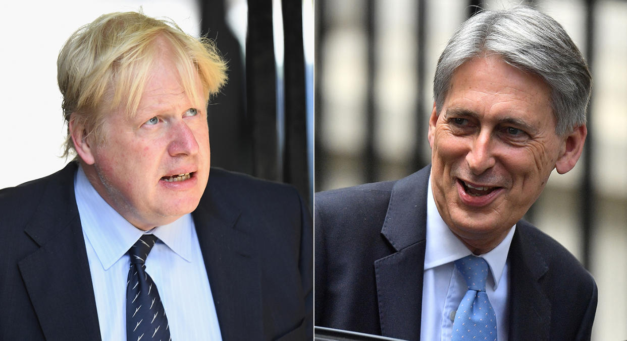 Philip Hammond and Boris Johnson