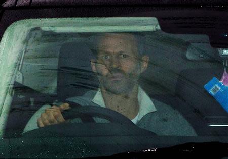 Manchester United's Ryan Giggs arrives at the club's Carrington training ground in Manchester, northern England April 22, 2014. REUTERS/Nigel Roddis