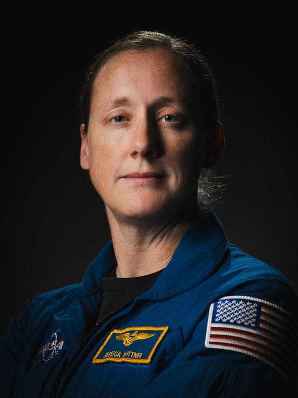 NASA astronaut Jessica Wittner poses for a portrait at NASA’s Johnson Space Center in Houston, Texas.